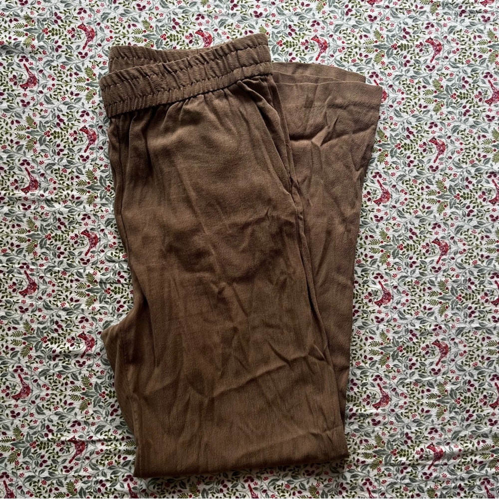 Light brown linen pants